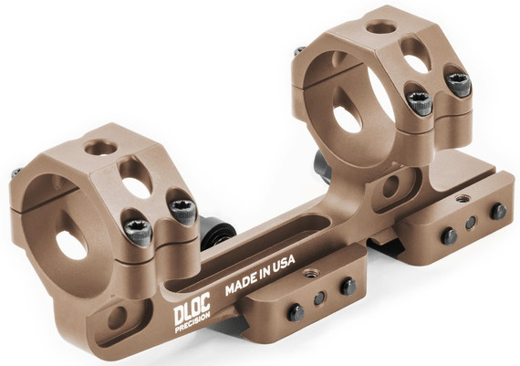 DLOC Precision DLOC-C134-1535-T, 34mm Cantilever QD Scope Mount, 1.53" Height, Hardcoat Anodized Tan Finish 