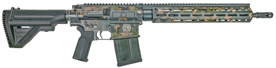 Heckler & Koch MR556A1, 5.56 NATO, 16.50" Barrel, 30 Rds, Flecktarn Camo - 642230268500 