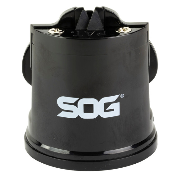 SOG Countertop Sharpener, Suction Base Knife Sharpener, Black 
