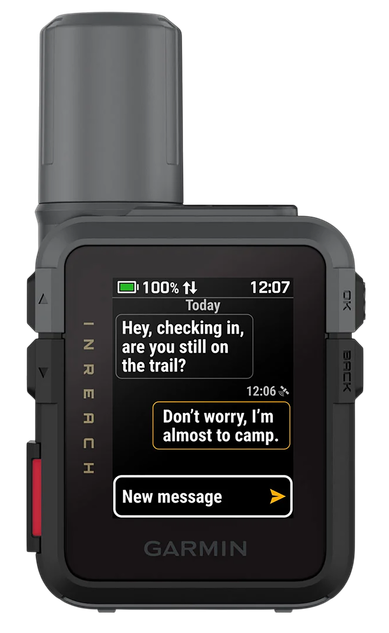 Garmin inReach Mini 3, Compact SOS Satellite Communicator, Sunlight-Readable Color MIP Display, Black/Gray 