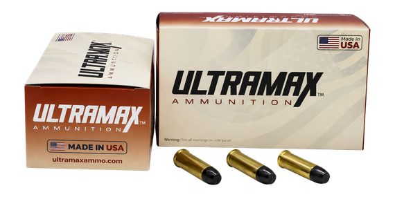 Ultramax Ammunition ULT-44M-1-N, .44 Magnum, 200gr Precision Plated Flat Point, 50 Rds 