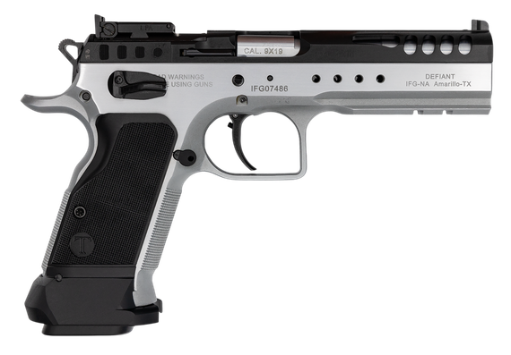 Tanfoglio Defiant Limited Master, 10MM, 4.75" Barrel, 14 Rds, Ported, Hard Chrome/Black 