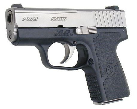 Kahr PM9, 9MM, 3.10" Barrel, 6 Rds, Threaded Barrel, Matte Stainless/Black 