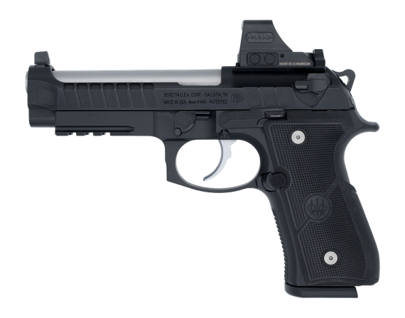 Langdon Tactical Tech Beretta 92 Elite w/ Holosun HE508T-RD X2, 9MM, 4.70" Barrel, 18 Rds, Picatinny Rail, Inox Stainless/Black Anodized 