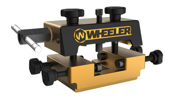 Wheeler Universal Handgun Sight Tool, Universal Pistol Dovetail Sight Pusher, Black/Gold Finish 