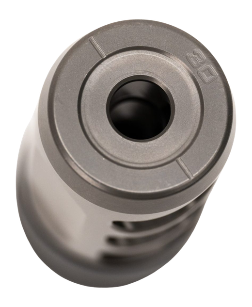 Area 419 Hellfire-Ti 30 Cal Self Timing Muzzle Brake, 5/8x24 Threads, Gray Titanium 