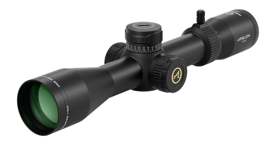 Athlon Midas HMR 2-12x42 SFP IR AHMC1 MOA, Illuminated Rifle Scope, Black 