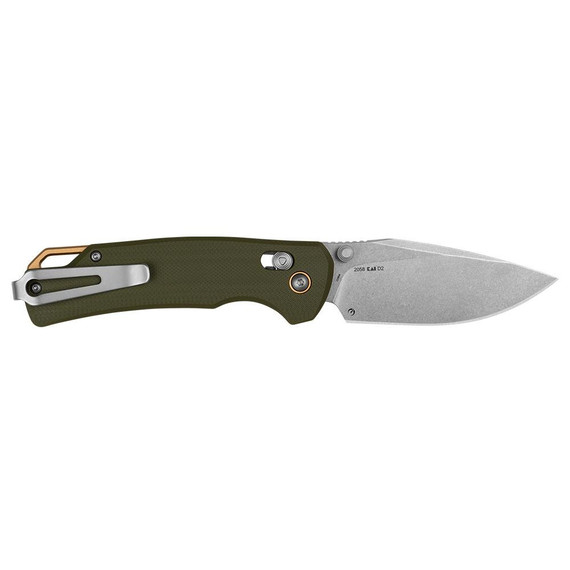 Kershaw Proximal, D2 Stonewashed Blade, Olive G10 Handle 
