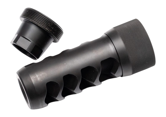Area 419 Sidewinder Magnum, 6.5mm Self Timing Muzzle Brake, Black Nitride 