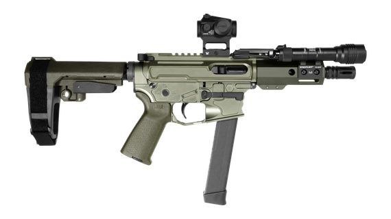 Shark Coast Tactical Grassy Knoll w/ Streamlight ProTac Rail Li, 9MM Luger, 5.00" Threaded Barrel, 30 Rds, M-LOK Handguard, Black Melonite 