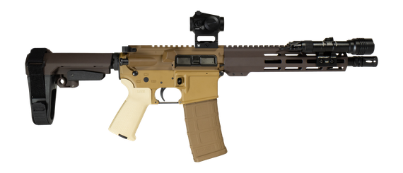 Shark Coast Tactical Kraken 300 Blackout w/ Streamlight ProTac Rail Light 2, 300 AAC BLACKOUT, 10.00" Threaded Barrel, 30 Rds, M-LOK Handguard, Two-Tone Finish 