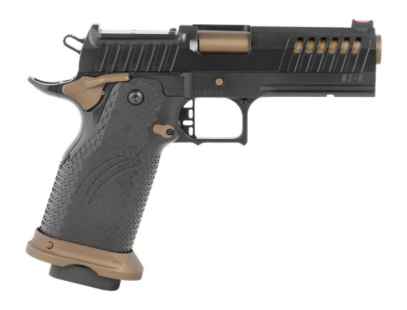 Fierce Firearms Grizz Government, 10MM AUTO, 5.00" Barrel, 15 Rds, Optic Ready, Black/Burnt Bronze Cerakote 