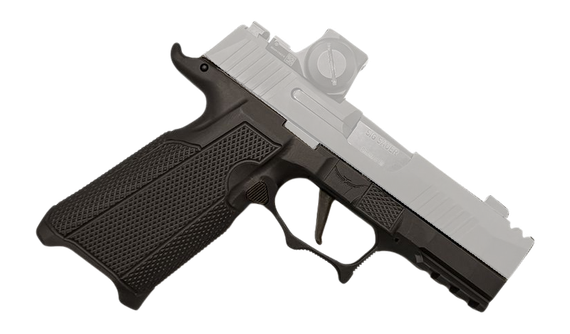 Icarus Precision 311, Sig P365 Grip Module, Slim Left-Hand, Black Anodized 