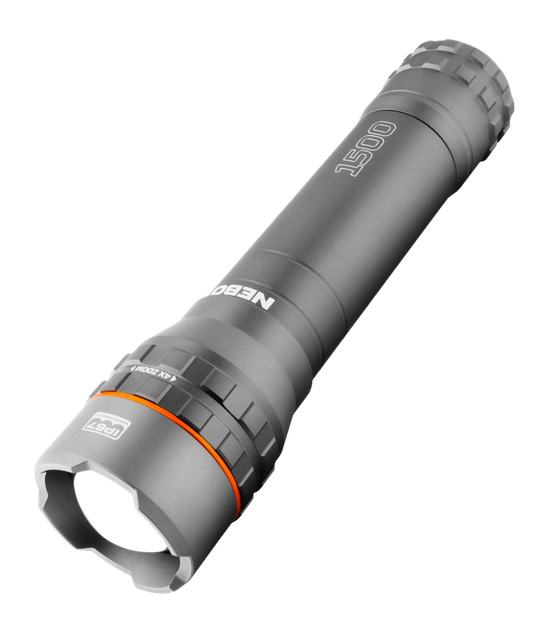 NEBO NEWTON 1500 Flashlight, 1500 Lumens, Gray Finish 