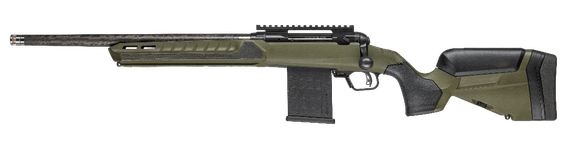 Savage Arms 110 Ultralite Predator, 22 CREEDMOOR, 22.00" Threaded Barrel, 10 Rds, Adjustable Stock, Blackout Cerakote/Hunter Green 