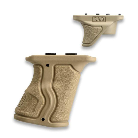 FAB Defense Gradus-M Combo, Rubberized M-LOK Ergonomic Angled Grip Combo Pack, Tan 