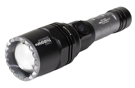LB Marketing 97645, Long Throw 1/2 Mile 1500 Lumen Flashlight, Black 