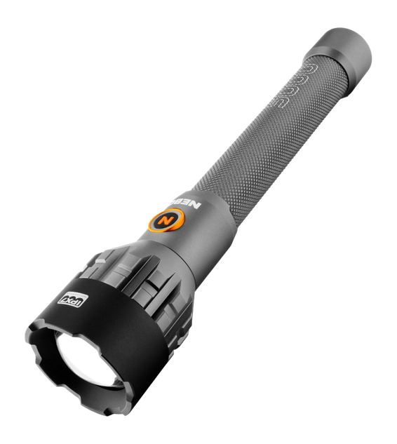 NEBO LEO 5000 Lumen Rechargeable Flashlight, Gray/Black 