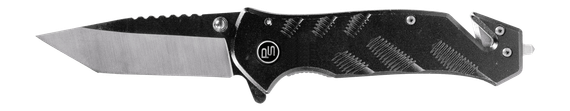 LB Marketing Shield Pocket Knife, Black 
