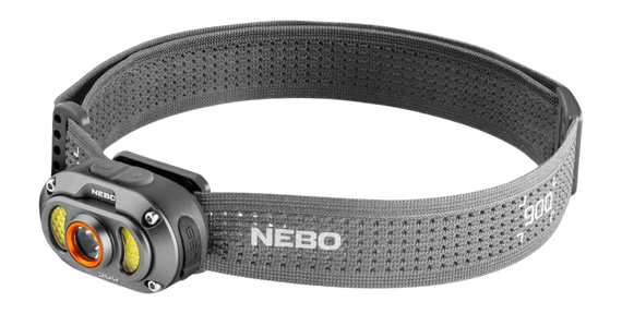 Nebo Mycro 900, Rechargeable Headlamp, Gray 