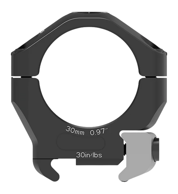 Arken HRT-30097 Halo Titanium Scope Rings, 30mm, 0.97" Height, Matte Black 
