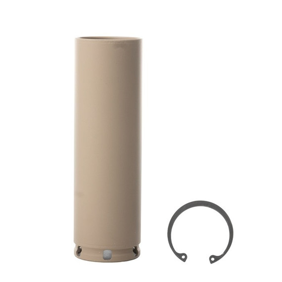 Knight's Armament 7.62mm Suppressor Shroud for 7.62 CQB-PRG, Aluminum Heat-Reducing Shroud, Flat Dark Earth 