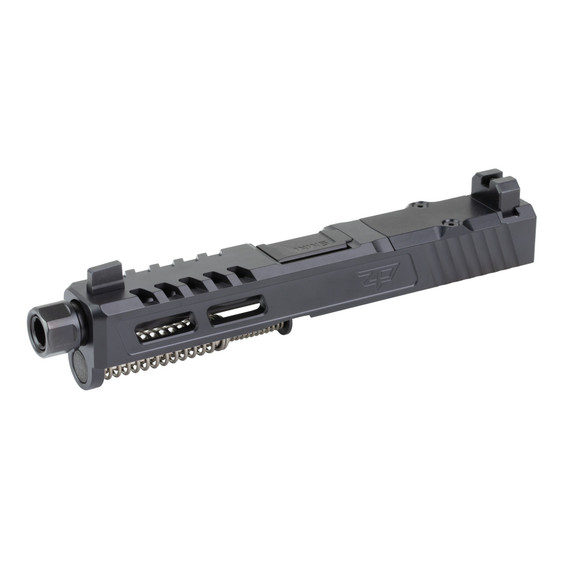 Zaffiri Precision ZPS.2, Threaded Slide Assembly for Glock 19 Gen 5, RMR Cut, Black 
