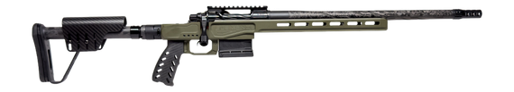 Horizon Firearms Venatic DM, 6.5 CREEDMOOR, 22.00" Threaded Barrel, 5 Rds, Adjustable Stock, SOCOM Black/OD Green Cerakote 