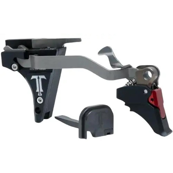TriggerTech Certified Special ACE Trigger System, Flat Two-Stage, Black/Red 