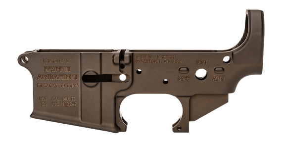 Griffin Armament MK1, Receiver, Stripped Lower, Terra Brown 