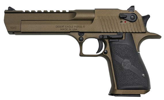 Magnum Research Desert Eagle Mark XIX, .50 AE, 6.00" Barrel, 7 Rds, Burnt Bronze - 761226086994 