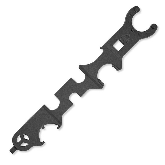 UTG TL-ARWR01, Armorer's Multi-Function Combo Wrench, Steel, Black Phosphate Finish 
