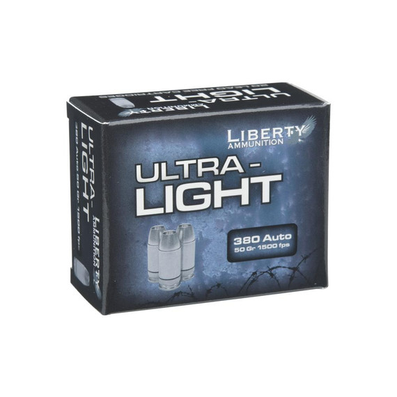 Liberty Ultra-Light .380 Auto, 50gr Fragmenting Hollow Point, 20 Rds 
