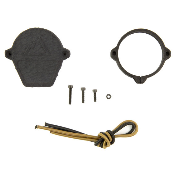 One Hundred Concepts Ruggedized Rear ScopeCap, Fits 41-44mm Rear Optics, Matte Black 