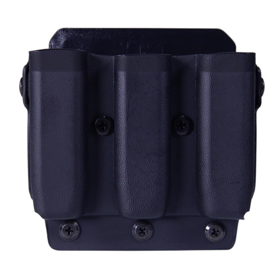 High Speed Gear Uniform Line Triple Mag Pouch, Size 1, Kydex, Universal Clip, Black 