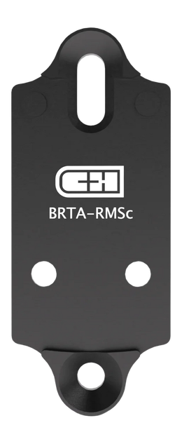 C&H Precision BRTA-RMSc, Red Dot Optic Mount, RMSc Footprint, Black Anodized 