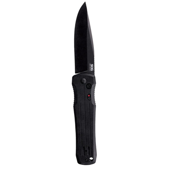 SOG Spec Elite II, Automatic Folding Knife, 4.00" Drop Point Blade, G10 Handle, Black 