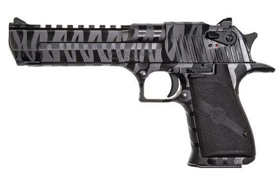 Magnum Research Desert Eagle Mark XIX, 44MAG, 6.00" Barrel, 8 Rds, Black Tiger Stripes - 761226088059 