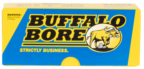 Buffalo Bore 47D20 Strictly Business, 458 SOCOM, 400gr Semi-Jacketed Flat Point, 20 Rds 