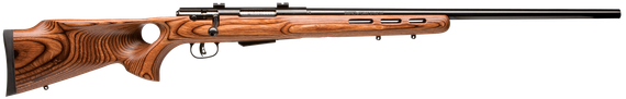 Savage 25 Lightweight Varminter-T, 22 HORNET, 24.00" Barrel, 4 Rds, Threaded Barrel, Matte Black/Brown Laminate 