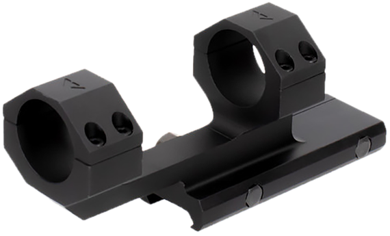 Aim Sports MTCLF115, Cantilever Scope Mount/Ring Combo, 1" Tube, Medium Rings, 1-Pc Base, Black Anodized 6061-T6 Aluminum 