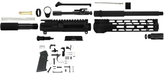 TacFire AR Build Kit, 300 AAC BLACKOUT, Key Components for AR Pistol Platform, Black Parkerized Steel 