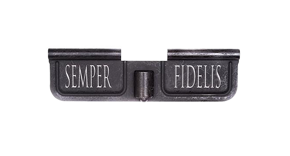 Spikes Ejection Port Door, Semper Fidelis AR-15, Black Phosphate Steel 