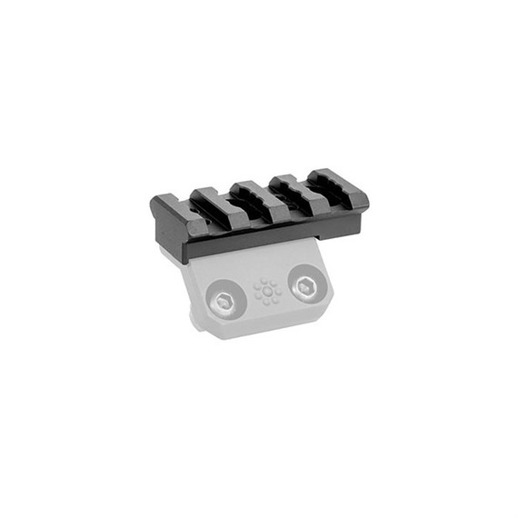 Arisaka Defense Offset Picatinny Adapter, 1-Piece Aluminum Rail, Black 