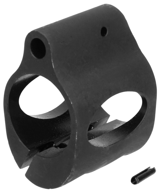 TacFire Clamp On, Low Profile Gas Block .750" Diameter Steel, Black Parkerized 