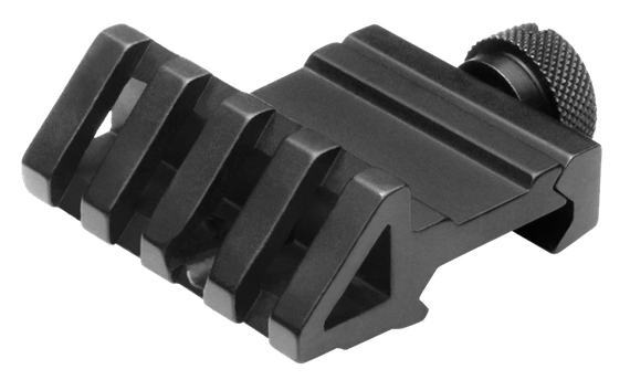 NcSTAR MPR45, 45 Degree Offset Picatinny/Weaver Rail Mount, Aluminum, Black 