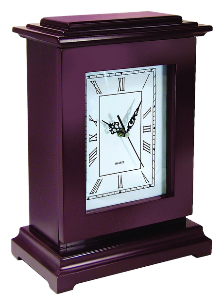 Peace Keeper RGC Tall Gun Clock, Front Panel Entry, Mahogany Finish 