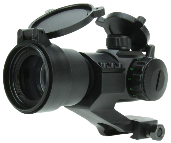 TacFire RD004, Dual Illuminated Red/Green Dot Sight, 1x30mm, Black Anodized 