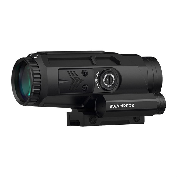 Swampfox Optics Saber 5x36mm, 5.56/308 Strike Red MOA Reticle, Black 