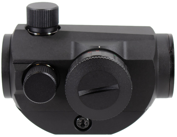 Aim Sports Micro Dot, 1x20mm 4 MOA Red/Green Dual Illuminated Dot, Matte Black 